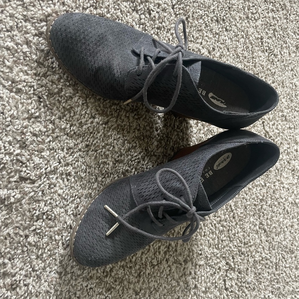 Dr. Scholl's Gray Heeled Boots